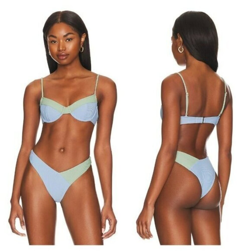 Lovers and Friends Pool Party Top and Bottom - Sky Blue & Mint